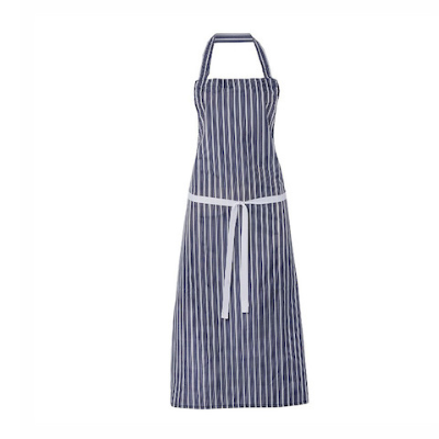 APRON NAVY COLLEGE STRIPE