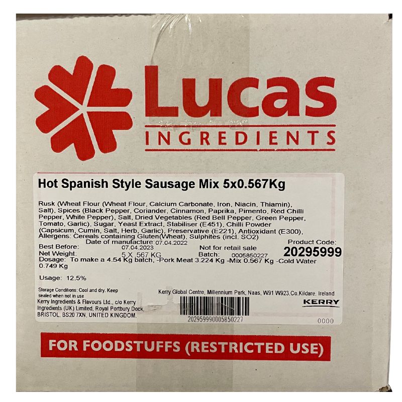 HOT SPANISH STYLE SAUSAGE