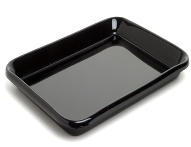 TRAY BLACK 12X9