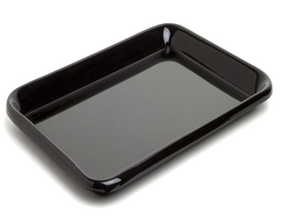 TRAY BLACK 14X10