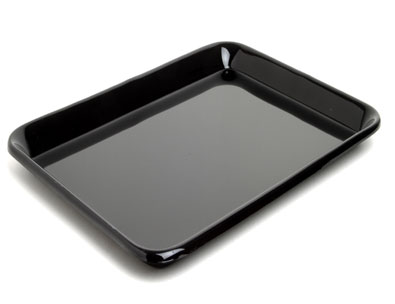 TRAY BLACK 16X12